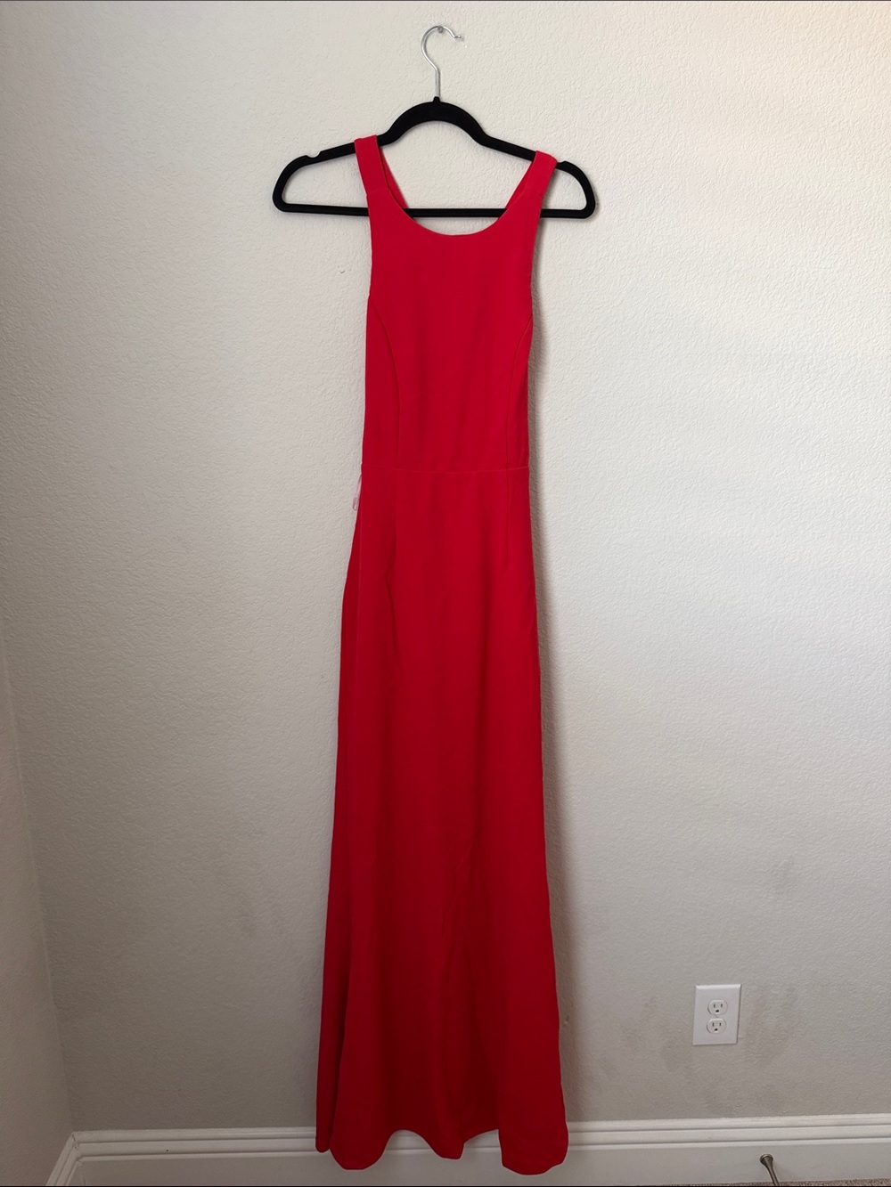 Lulu's Red Scoop-Neck Maxi Dress